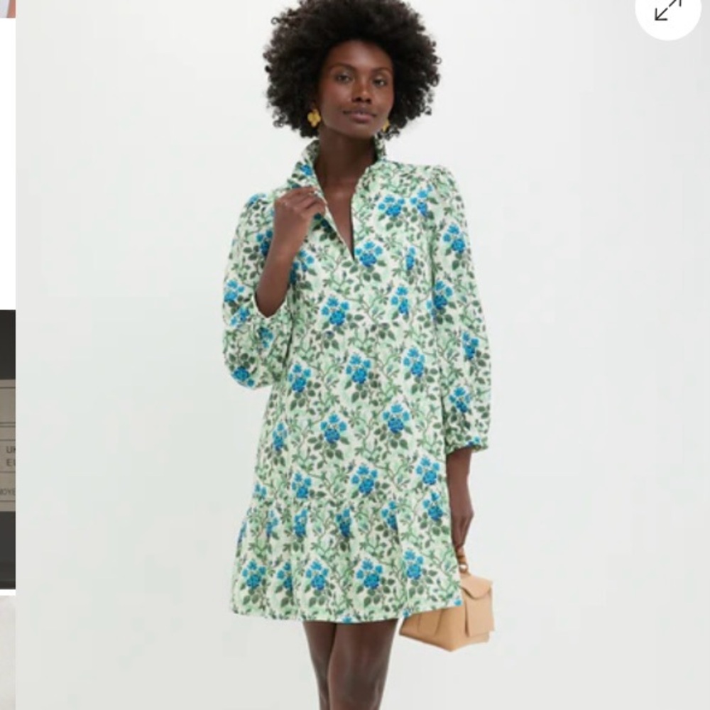 TUCKERNUCK PALMERSTON CERULEAN VINE MINI DRESS